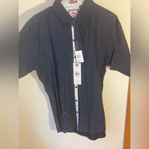 Checkpoint Collard Button-up, Size Xl
